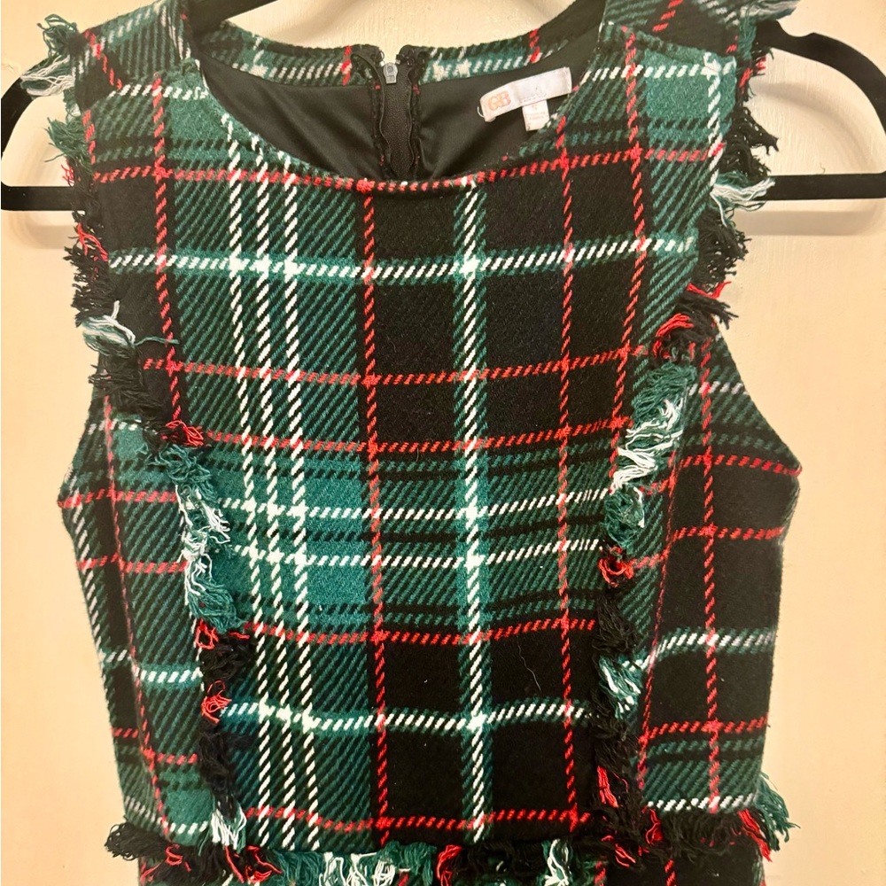 Gianni Bini Green Red Plaid Dress - Picture 6 of 10